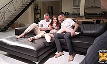 amandine vraie coquine profite de deux bites