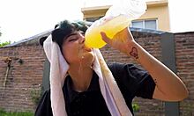 Lara's picnic full vomit barf fetish movie.