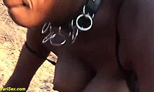 i, the b african milf mommy, deepthroat big cock in outdoor taboo fetish