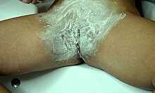 i shave my hairy pussy close up with pink nails