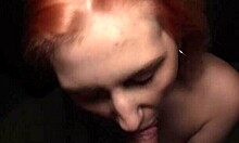 shaved redhead moans loudly as i thrust deep into her