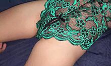 why is the sexy madrastra milking her hijastro's small cock in close-up?