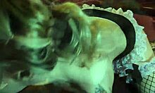 deep throat freak french maid drained his bbc and got her pussy pounded