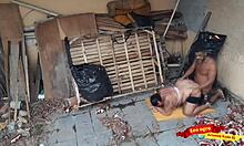 Chubby Woman Visits Brother-In-Law In Abandoned House