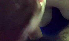 Amateur redhead with big tits passionately loves sucking and giving handjob to dick in pov!