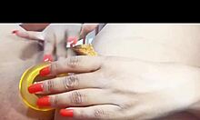 linda morena playing with her dildo