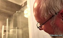 Old Man Fucks Small-Titted Skinny Brunette Babe