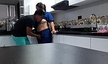 i convinced the employee to fuck in the kitchen part 1