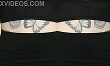 Kit Summers in Two-Piece Black Outfit