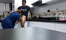 i convinced the employee to fuck in the kitchen part 1