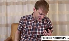 Big Boobed Babe Takes Her Step-Brother's Fat Cock