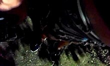 cheating wife sucks and fucks stranger outdoor before he creampies her in the hotel