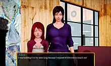 My new family with brunette, milf, teen, and redhead members