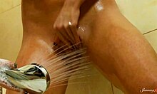 Kinky Blonde Teen Faby O Teases Her Wet Pussy With Handheld Shower In Bath
