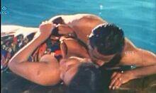 That unmarried couple is splashing around in the pool