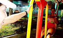 i fucked a stranger with big tits and butt in public park 😏