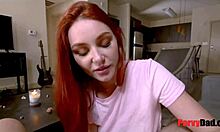 Redhead Step Daughter Blackmails Her Dad