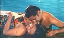 That unmarried couple is splashing around in the pool