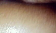 arab couple has hard anal sex and creampie, she loves it