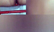 Squirting cuando me masturbo con mi lengua.