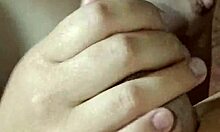 korean wife sucks cock in close-up, feeling the cum build