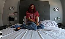 oh wow, the young latina girlfriend says the condom slipped off. it doesn't matter, just don't cum inside.