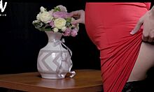 Pregnant Wife in Red Dress Cheats with Vali Savage.