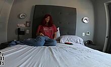 oh wow, the young latina girlfriend says the condom slipped off. it doesn't matter, just don't cum inside.