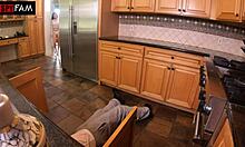 slutty stepdaughter sucks off stuck stepdad