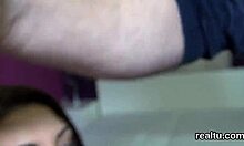 Adorable czech teen gets teased in shopping centre then fucked in pov