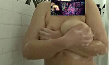 hot sexy white girl with huge boobs gives soapy massage in shower moaning loud 😍 real verified amateur from los angeles arabian snowwhite model