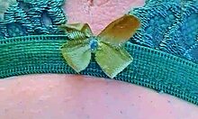 Strawberry pink pussy fingering her clit