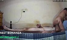 Bartender's afternoon encounter leads to double climax in long edit