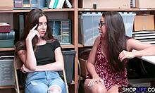 Petite Teen Thieves Fucked By Mall Cop