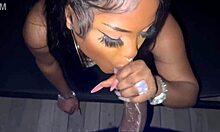 How wet is this blowjob with cum in my mouth?