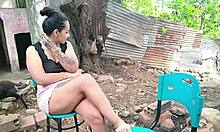 Returning horny manicurist has hard public sex