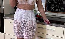 Breakfast With Cherryl Colle In Heels And Stockings