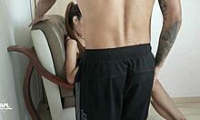 I found my stepsister watching porn and masturbating she was so hot we ended up fucking part 1