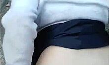 Hot Whore Receives Creampie And Spanks Outdoors