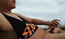 Guy Spills Milk On Nude Beach!