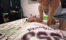 Jovencita cachonda es follada por su padrastro