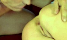 russian model fucks boyfriend, makes him cum three times on her face