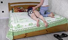 Oh, Stepmom Lays on Bed for Stepson's Sex!