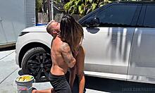 Filoufitt and Essie engage in intense public sex with huge cumshot