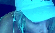 Street Performer Gives Head And Gets Bareback Action Before Cum In Mouth