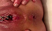 anal masturbation with gold heels fingering asshole juicing pussy riding