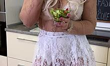 Breakfast With Cherryl Colle In Heels And Stockings