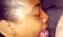 Chubby married woman enjoys amateur sucking session