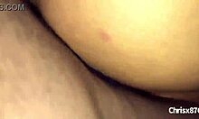 The amateur couple engages in sex with the wife bent over in doggystyle position in California