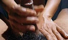 amateur asian teen gives handjob until cumshot